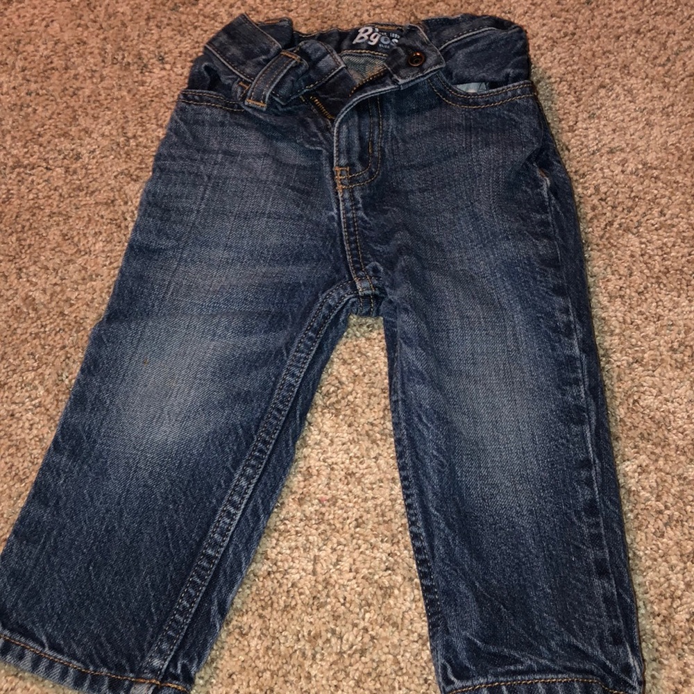 Infant blue jeans.